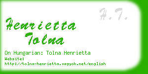 henrietta tolna business card